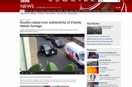 Fake BBC News website set up to carry Charlie Hebdo attack conspiracy theories